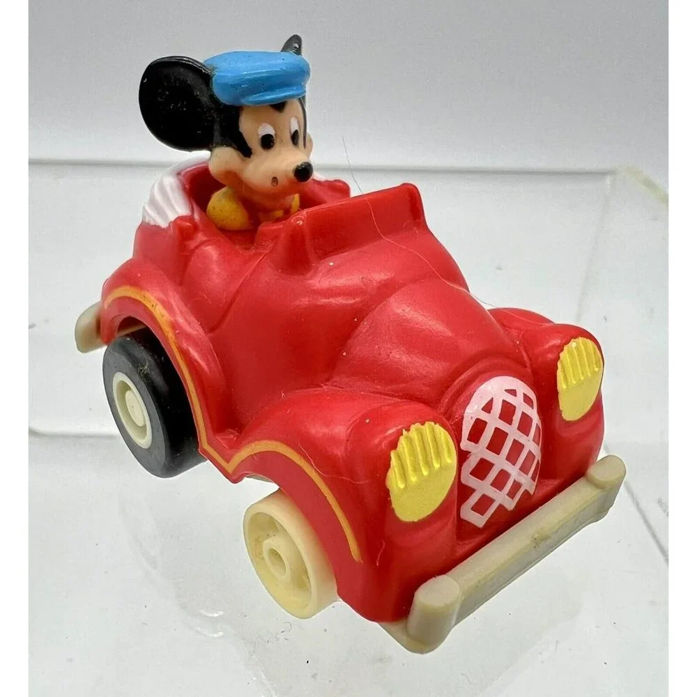 Disney Pull Back Cars Mickey Mouse Goofy‎ Vintage McDonalds Lot Of 2